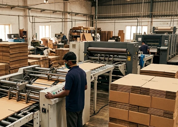 Corrugated box manufacturers in Pondicherry producing custom carton boxes for businesses