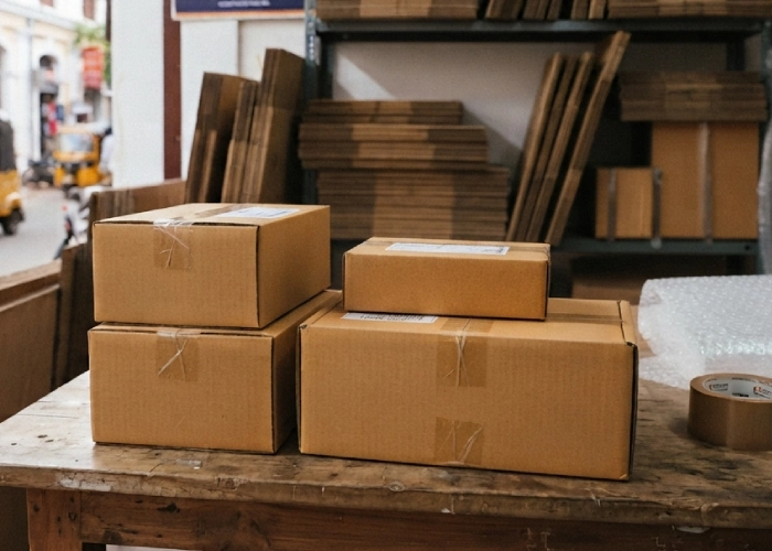buy shipping boxes online in Pondicherry - compact e-commerce carton